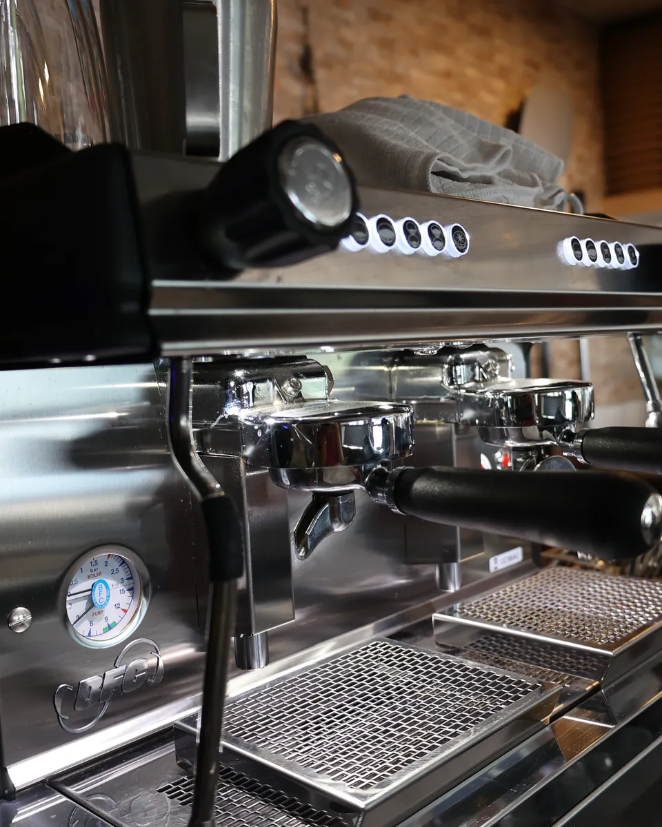 Espressomaschine der Osteria del Mercato